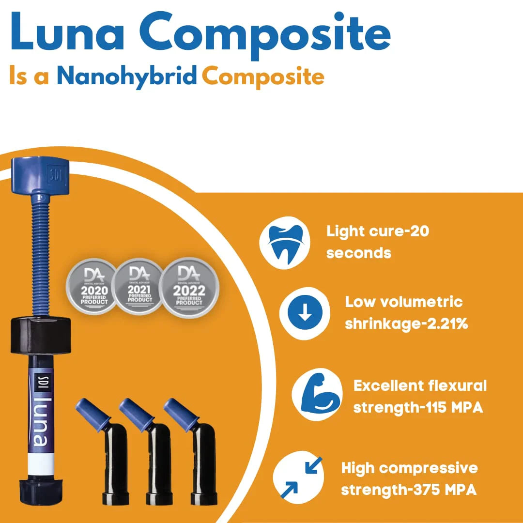 SDI Luna Refill Packs - Nano Hybrid Universal Composite (4gm)